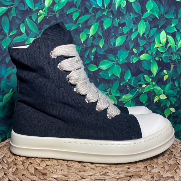 Rick Owens Other - Rick owens black canvas high top zipper sneakers